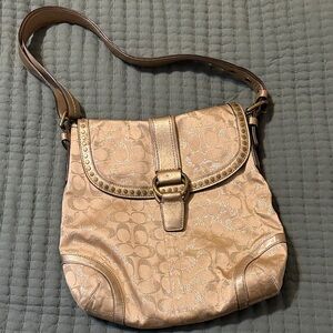 Coach Gold Shoulder Bag